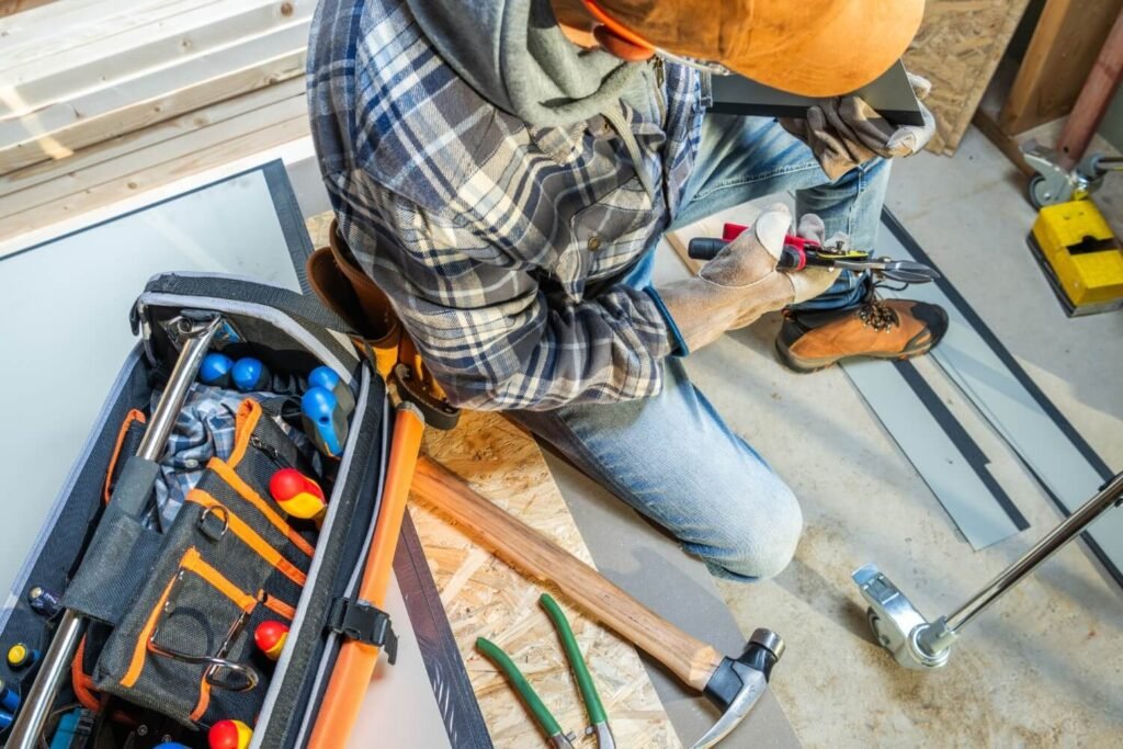 a construction worker uses a toolbox while install 2025 03 15 18 44 58 utc