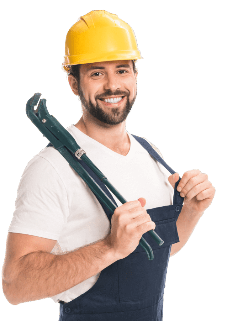 handsome happy workman holding adjustable wrench a 2024 11 18 17 47 23 utc remove